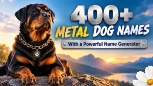 Metal Dog Names for Namevello