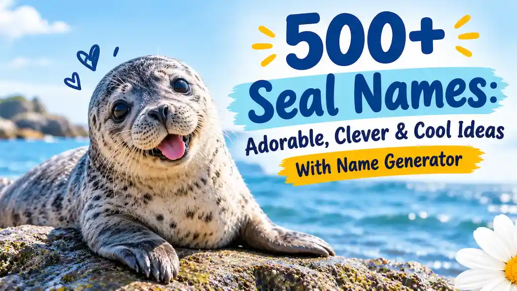 500+ Seal Names: Adorable & Cool Ideas With Name Generator