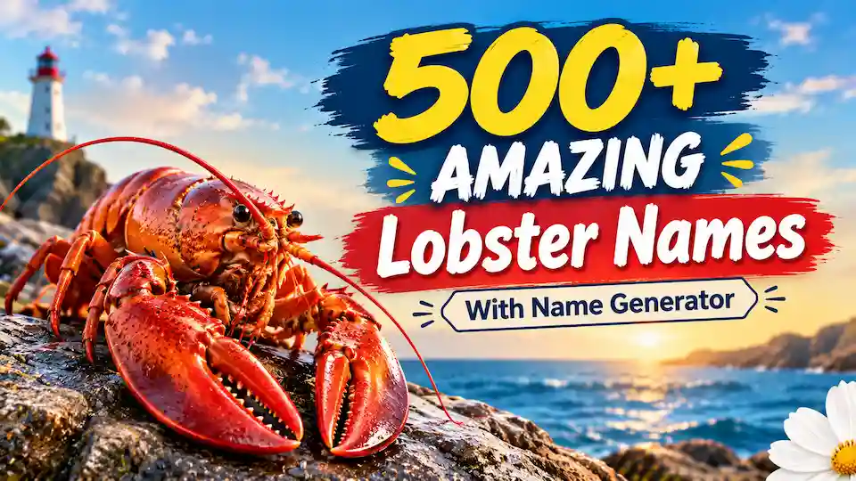 500+ Amazing Lobster Names for namevello