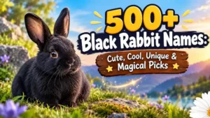 Black Rabbit Names: Cute, Cool, Unique & Magical Picks