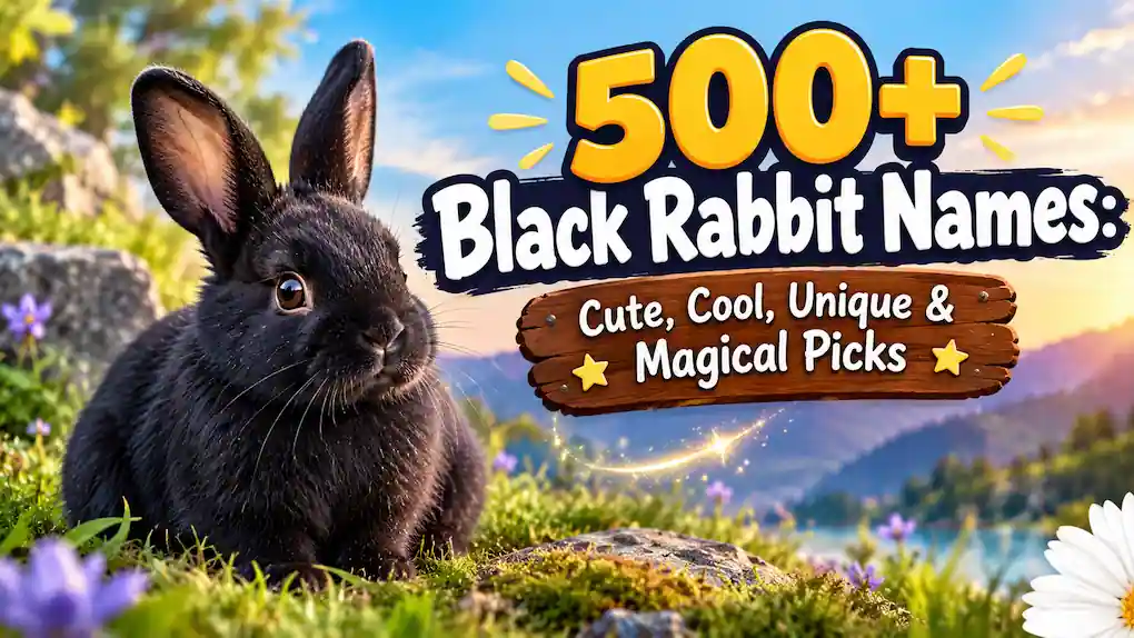 500+ Black Rabbit Names: Cute, Cool, Unique & Magical Picks