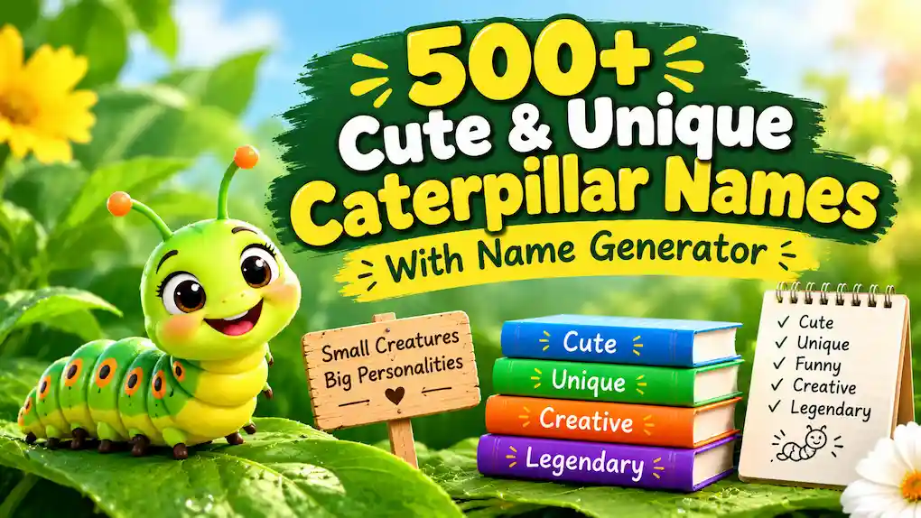 500+ Cute & Unique Caterpillar Names With Name Generator