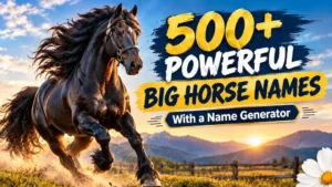 500+ Powerful Big Horse Names With a Name Generator