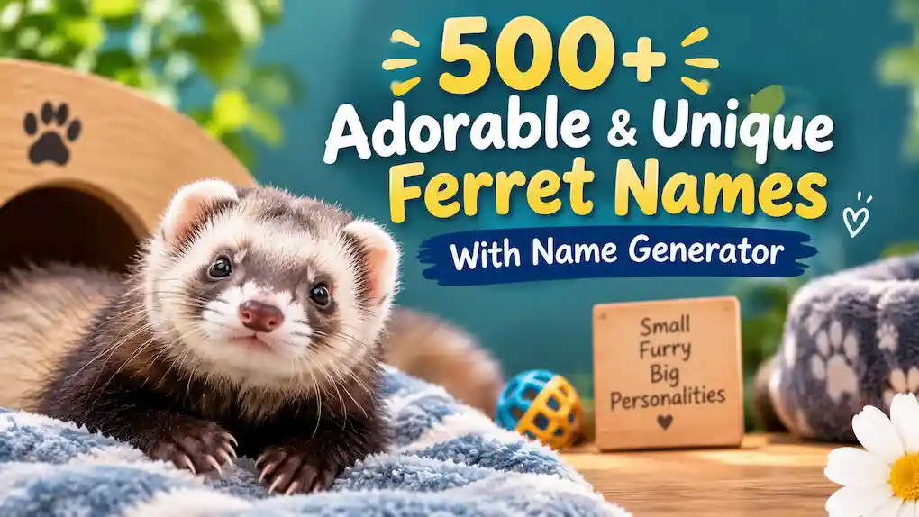 500+ Adorable & Unique Ferret Names With Name Generator