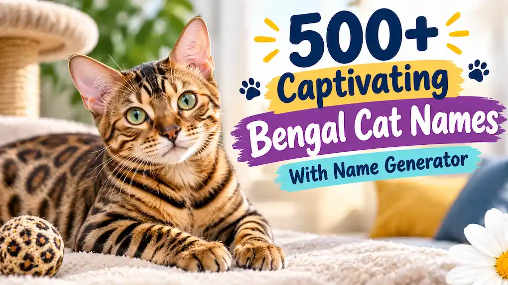 500+ Captivating Bengal Cat Names With Name Generator