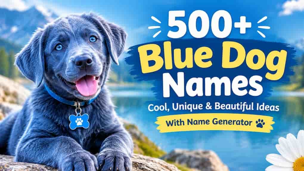 500+ Blue Dog Names: Cool, Unique & Beautiful Ideas With Name Generator