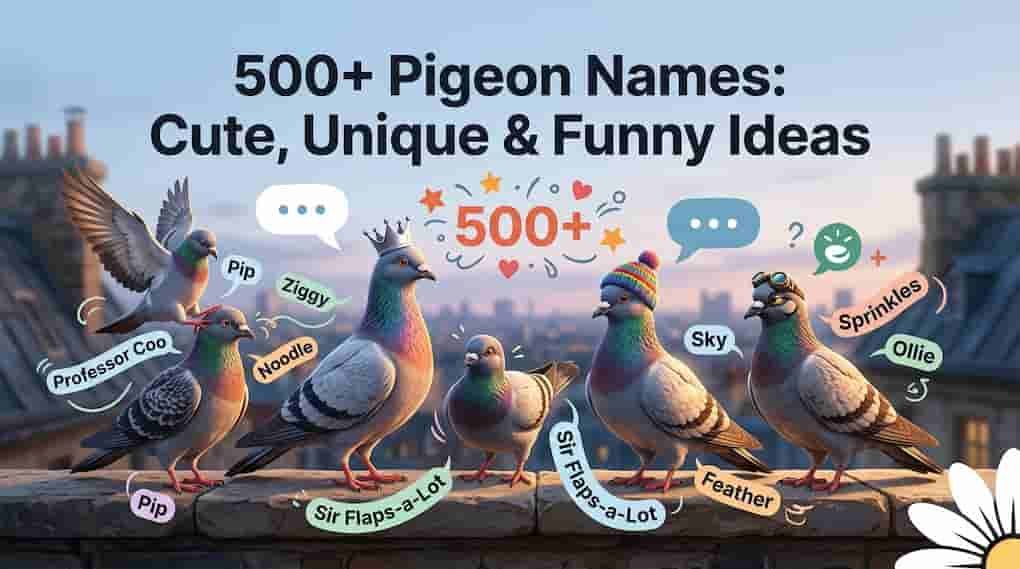 500+ Pigeon Names: Cute, Unique & Funny Ideas