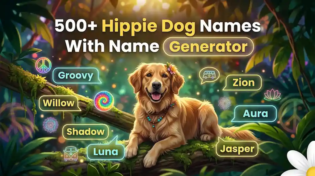 500+ Hippie Dog Names With Name Generator