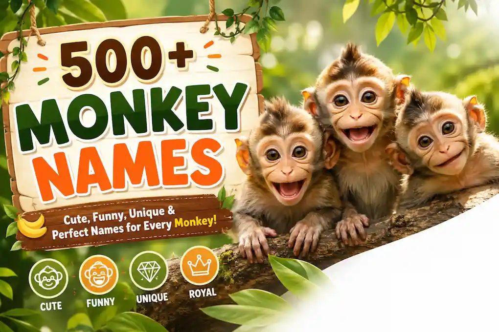 500+ Adorable & Unique Monkey Names With Name Generator