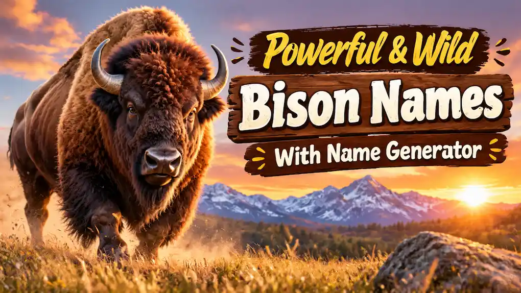 Powerful & Wild Bison Names With Name Generator