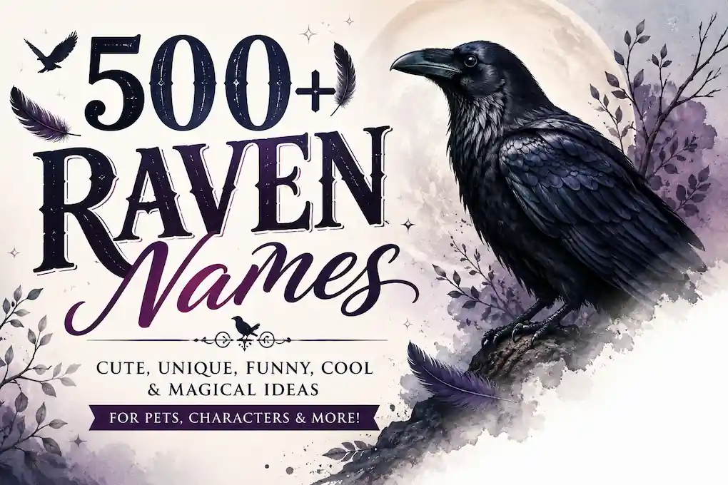 500+ Raven Names With Name Generator
