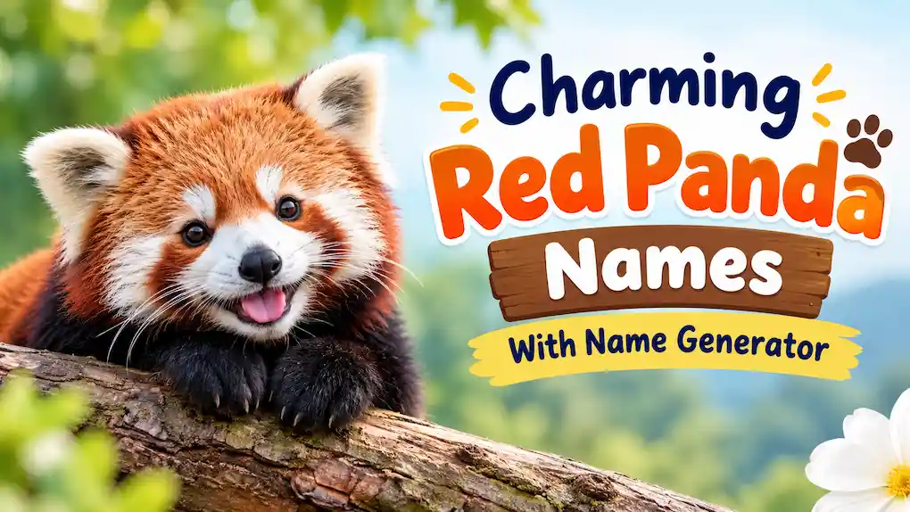 Charming Red Panda Names With Name Generator