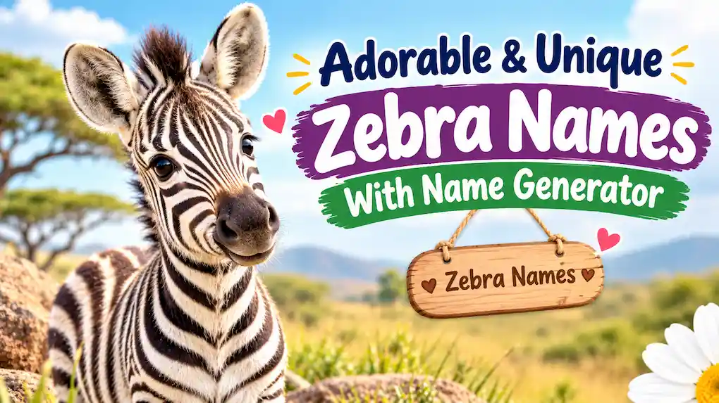 Adorable & Unique Zebra Names With Name Generator